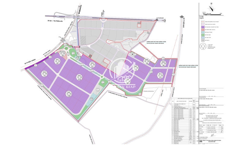 Sơ đồ mặt bằng KCN Tân Hưng