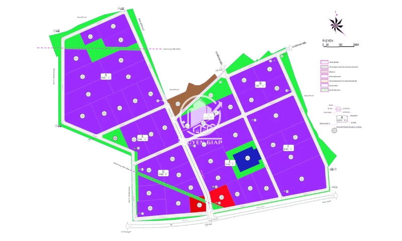 Sơ đồ mặt bằng KCN Mỹ Trung 