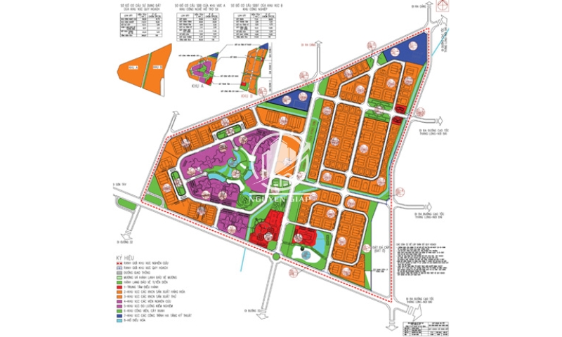 Sơ đồ mặt bằng khu công nghiệp Nam Thăng Long