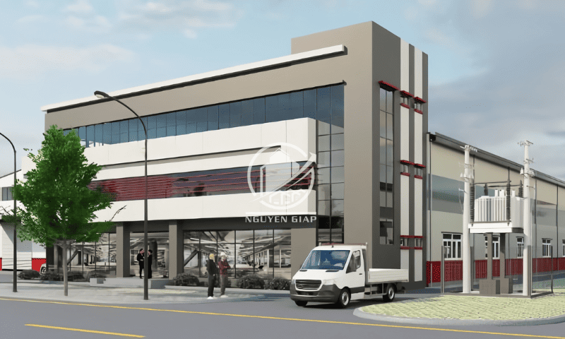 Hình ảnh 3D mô phỏng nhà xưởng CCN Hưng Yên