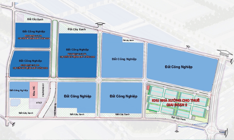 Bản đồ quy hoạch nhà xưởng