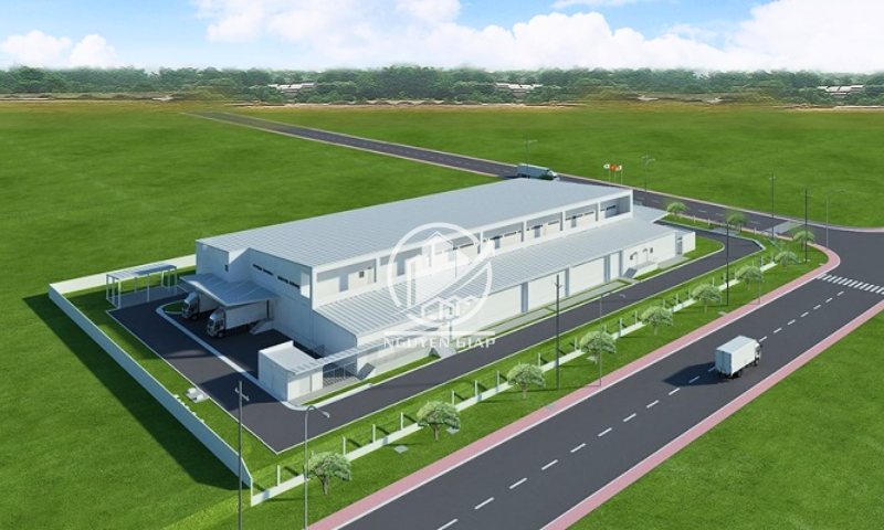 Hình ảnh 3D mô phỏng nhà xưởng chuyển nhượng KCN Hải Phòng