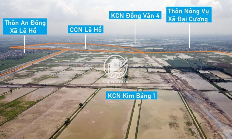 Vị trí cụm công nghiệp Lê Hồ Hà Nam
