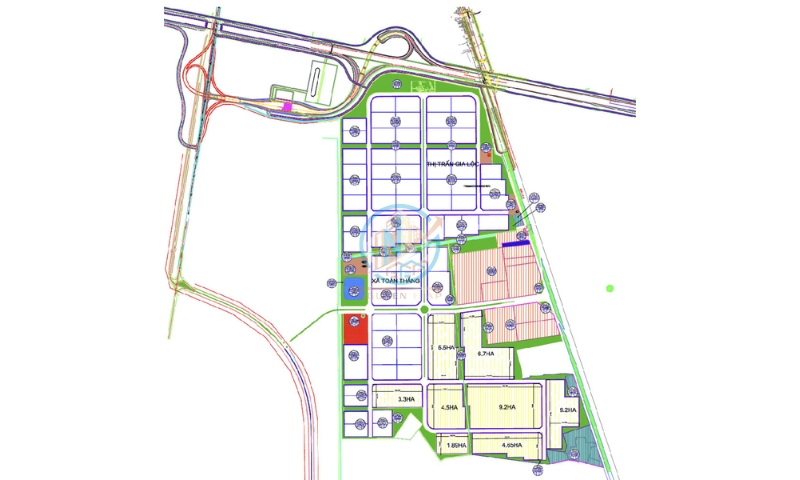 Sơ đồ mặt bằng Khu công nghiệp Gia Lộc Hải Dương