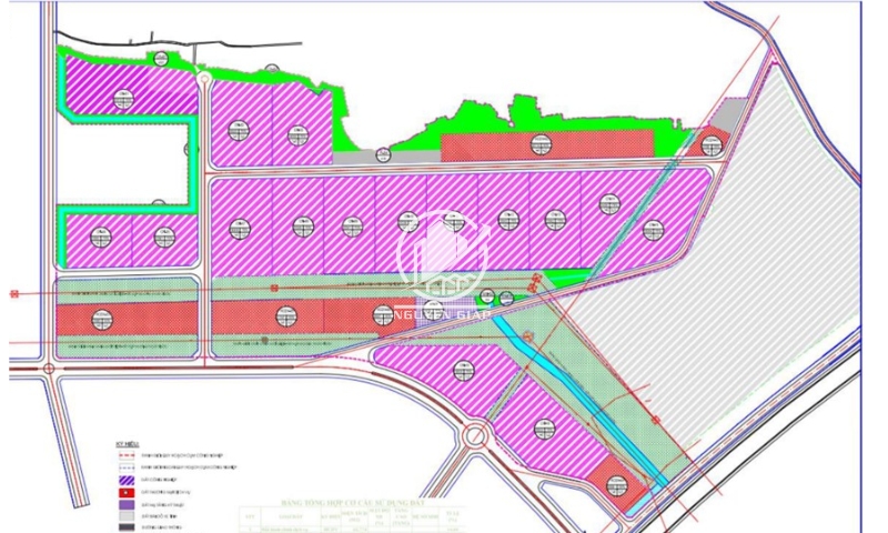 Sơ đồ mặt bằng cụm công nghiệp Nếnh 