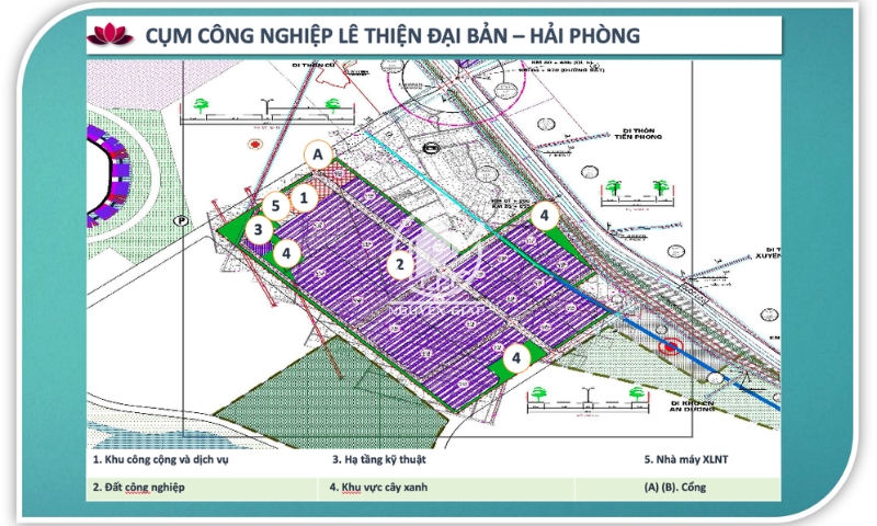 Sơ đồ mặt bằng CCN Lê Hiện - Đại Bản 