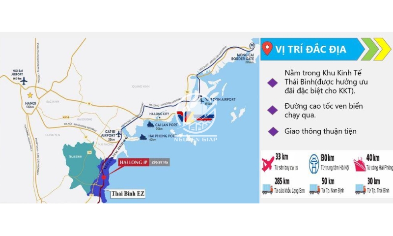 Vị trí địa lý khu công nghiệp Hải Long