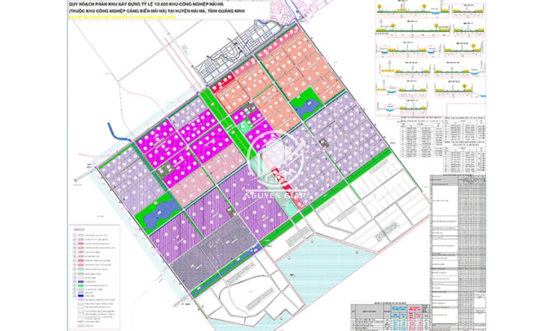 Sơ đồ mặt bằng khu công nghiệp Texhong Hải Hà