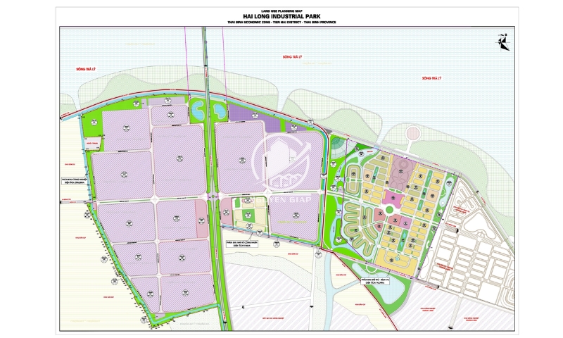 Sơ đồ mặt bằng Khu công nghiệp Hải Long