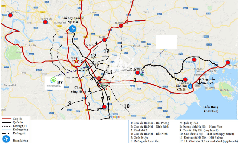 Vị trí chiến lược KCN Số 3 Hưng Yên