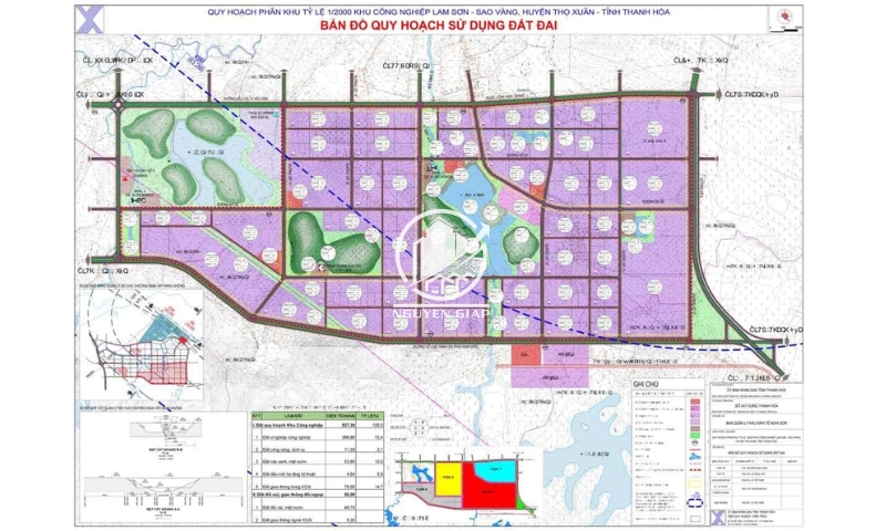 Sơ đồ mặt bằng KCN Lam Sơn