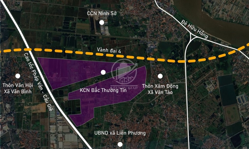 Vị trí khu công việc Bắc Thường Tín Hà Nội