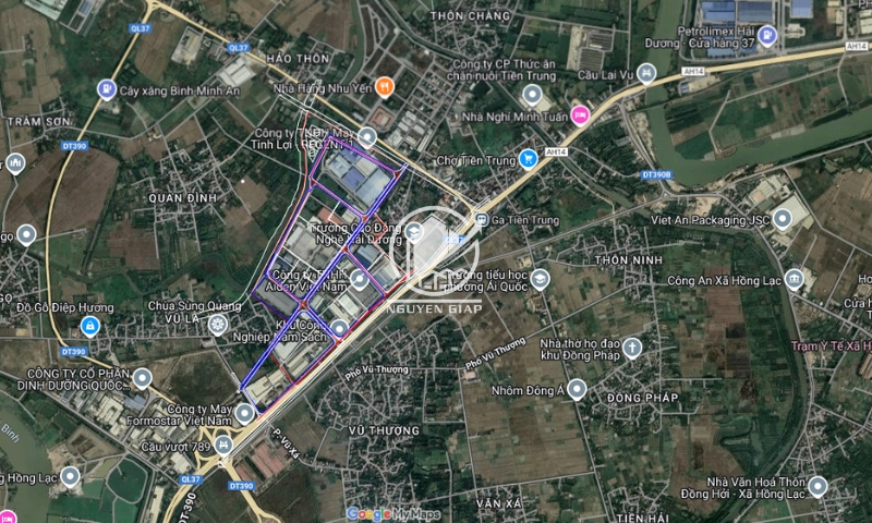 Vị trí KCN Nam Sách Hải Dương