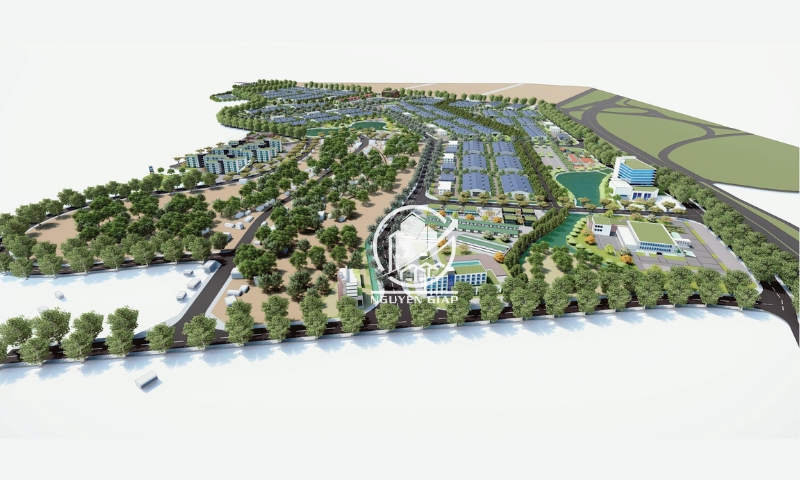 Mô hình 3D cụm công nghiệp Tiên Tiến