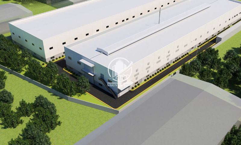 Hình ảnh mô phỏng 3D nhà xưởng KCN Đồng Văn, Hà Nam