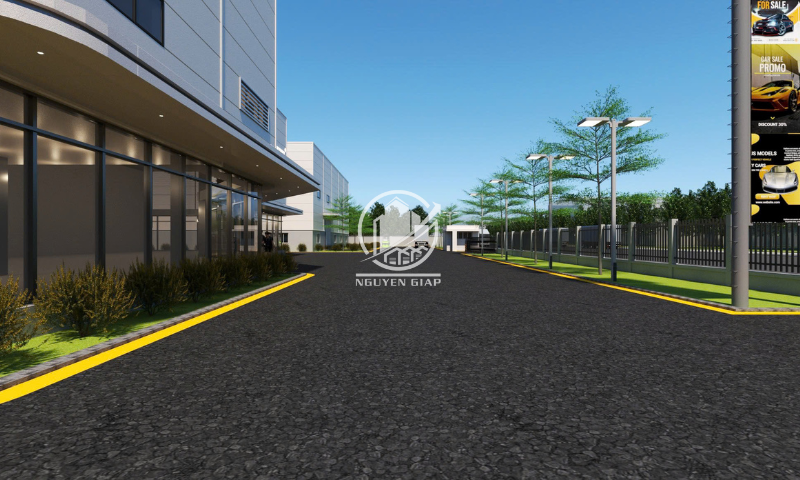 Hình ảnh mô phỏng 3D nhà xưởng KCN Đồng Văn, Hà Nam