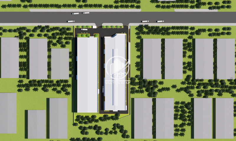 Hình ảnh mô phỏng 3D nhà xưởng KCN Đồng Văn, Hà Nam