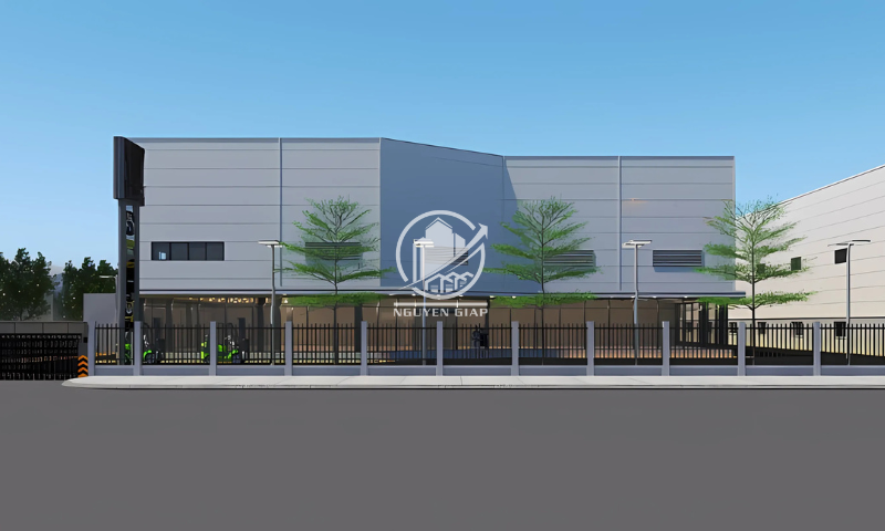 Hình ảnh mô phỏng 3D nhà xưởng KCN Đồng Văn, Hà Nam