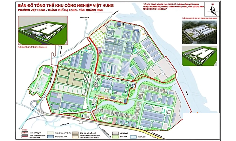 Sơ đồ mặt bằng KCN Việt Hưng
