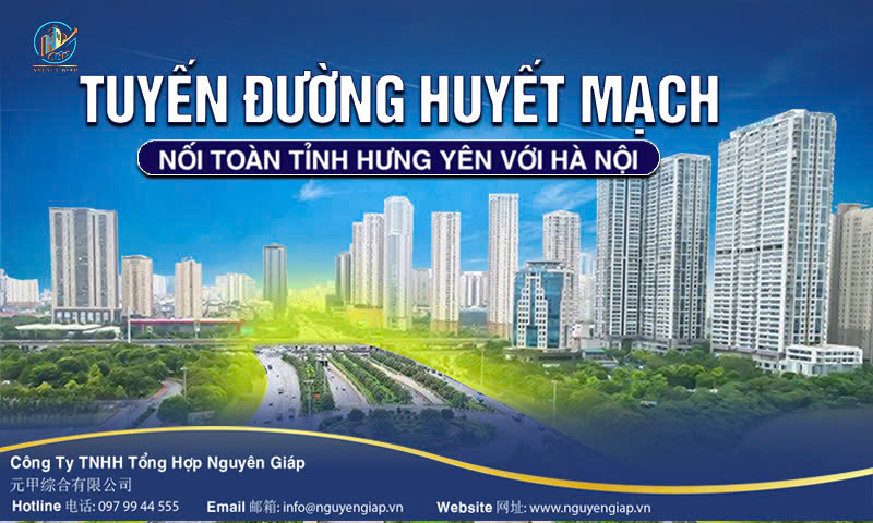 Bất động sản Hưng Yên hưởng lợi từ tuyến đường gần 3.000 tỷ đồng