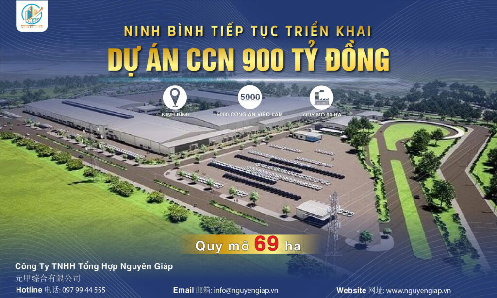 Ninh Bình tiếp tục triển khai xây dựng dự án CCN 900 tỷ đồng