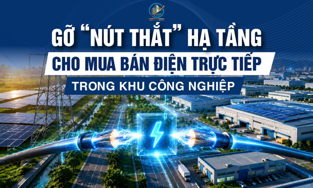 Gỡ “nút thắt” hạ tầng cho mua bán điện trực tiếp trong khu công nghiệp